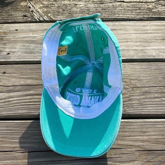 Panama City Beach FL mint green cotton hat sports cap - Picture 12 of 13
